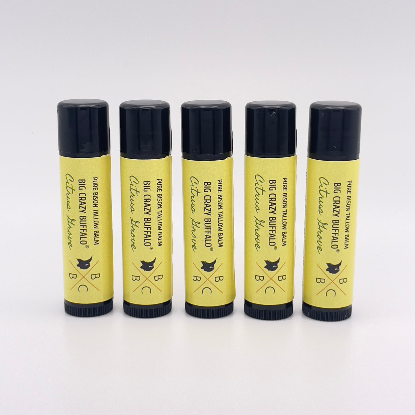 WEBSITE EXCLUSIVE! Citrus Grove - Bison Tallow Lip Balm - 5 Pack