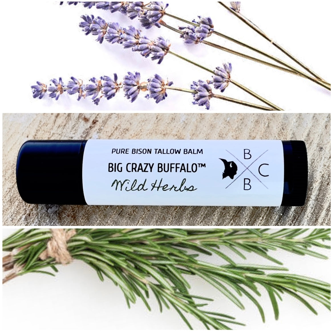 WEBSITE EXCLUSIVE! Wild Herb Bison Tallow Lip Balm - 5 Pack