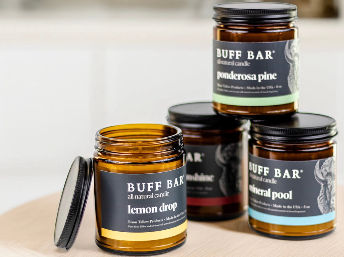 All-Natural Bison Tallow Candles