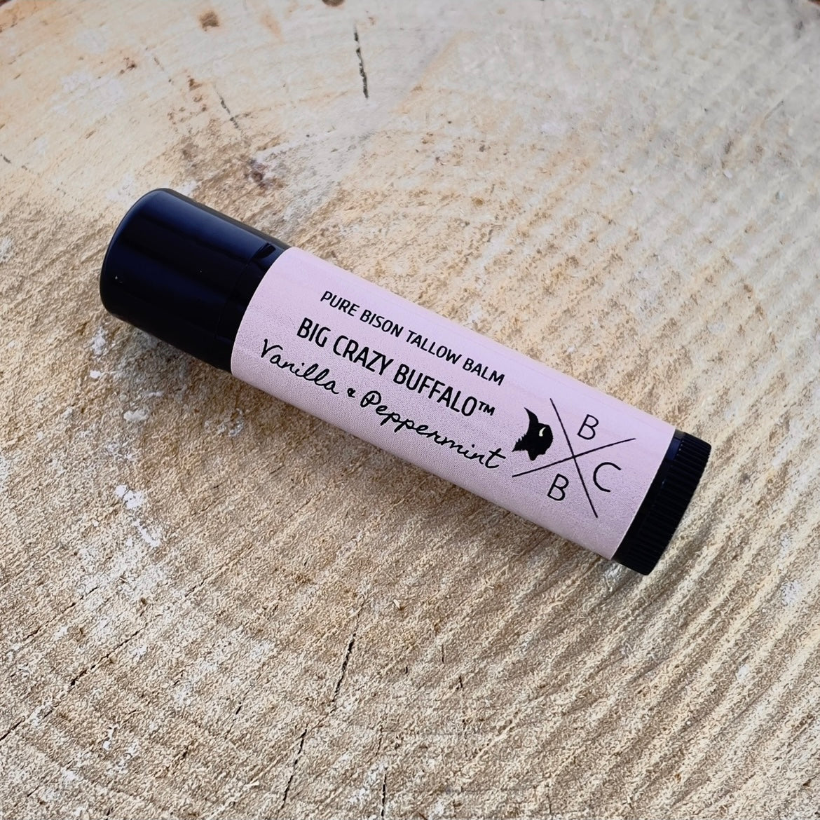 WEBSITE EXCLUSIVE! Vanilla Peppermint - Bison Tallow Lip Balm - 5 Pack