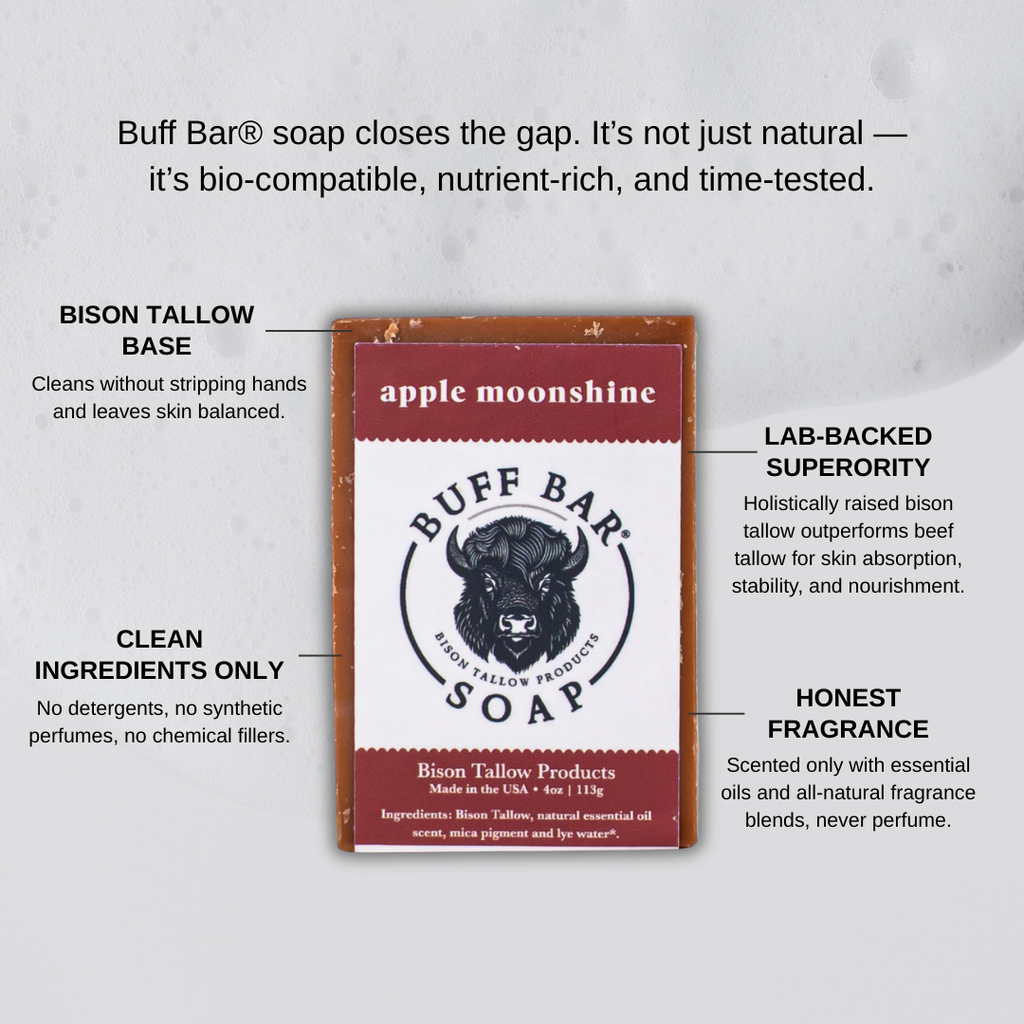 Apple Moonshine Bison Tallow Soap
