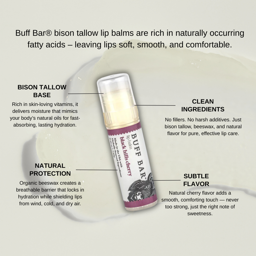Bison Tallow Lip Balm - Black Hills Cherry