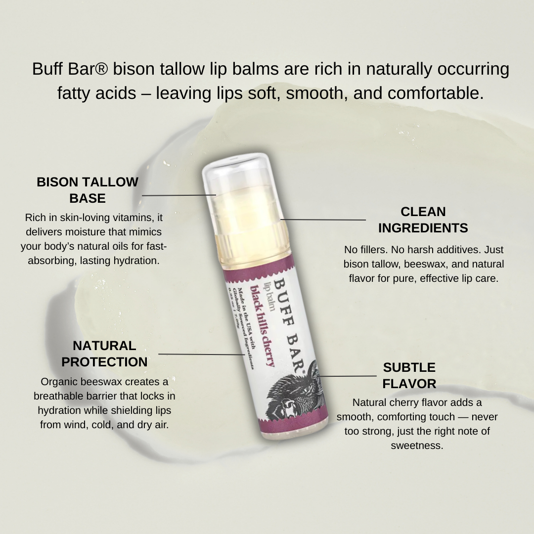 Bison Tallow Lip Balm - Black Hills Cherry