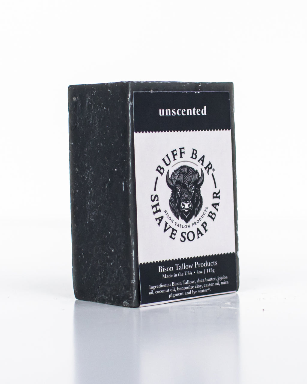 Unscented Bison Tallow Shave Bar