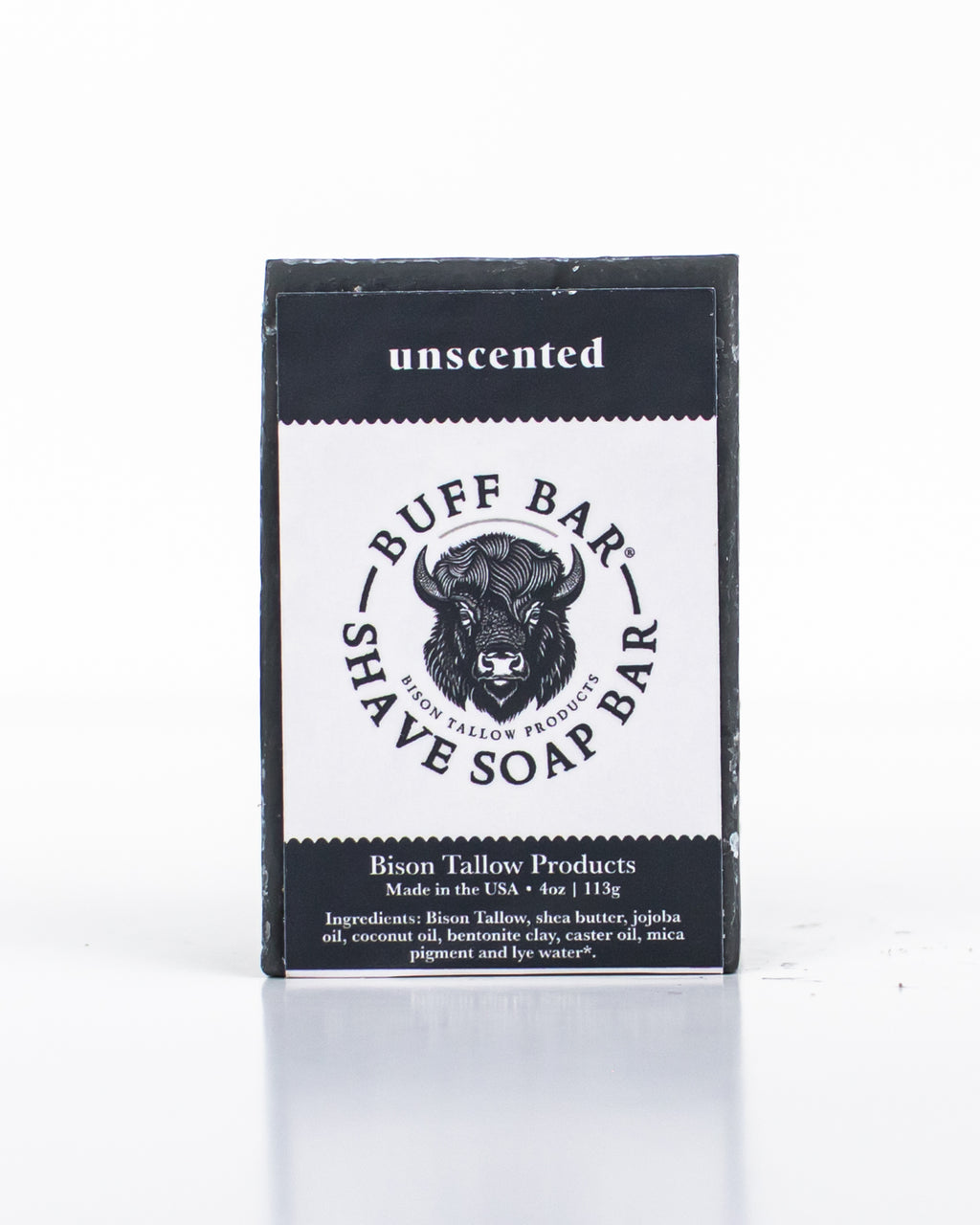 Unscented Bison Tallow Shave Bar