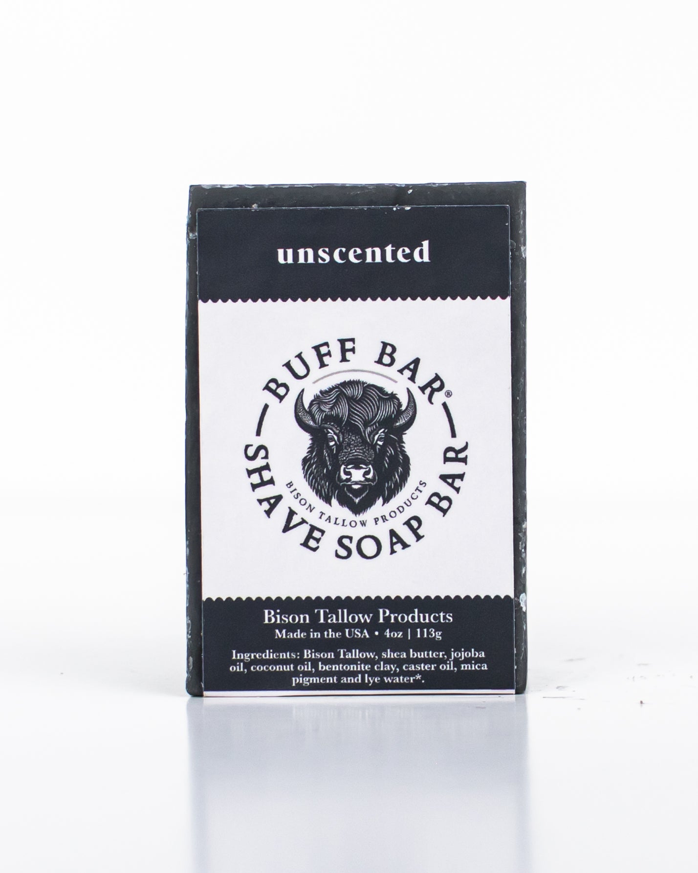 Unscented Bison Tallow Shave Bar