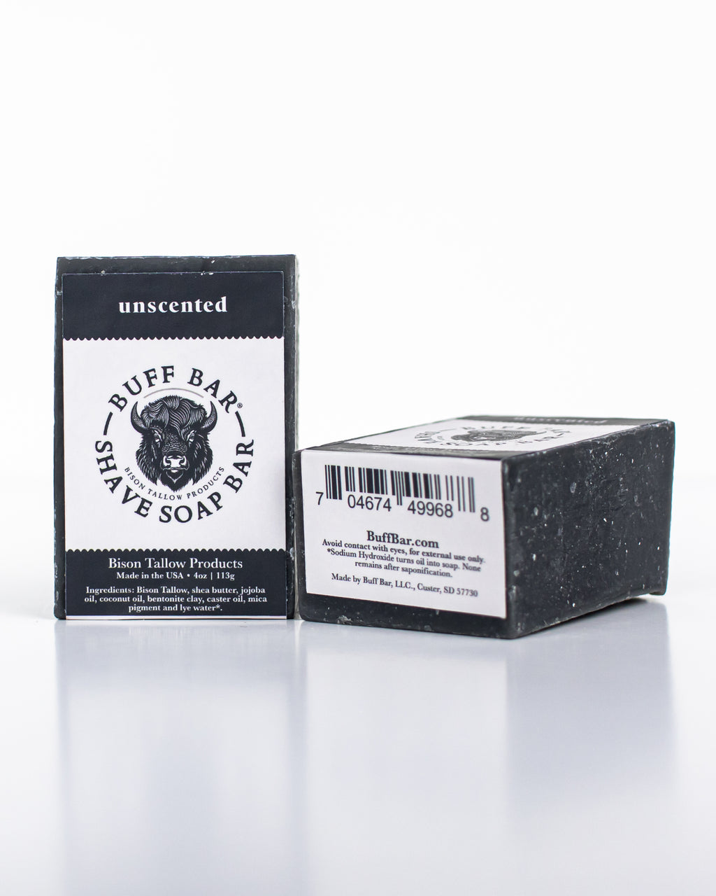 Unscented Bison Tallow Shave Bar