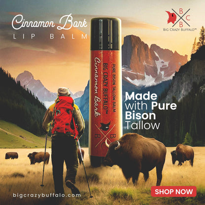 WEBSITE EXCLUSIVE! Cinnamon Bark - Bison Tallow Lip Balm - 5 Pack