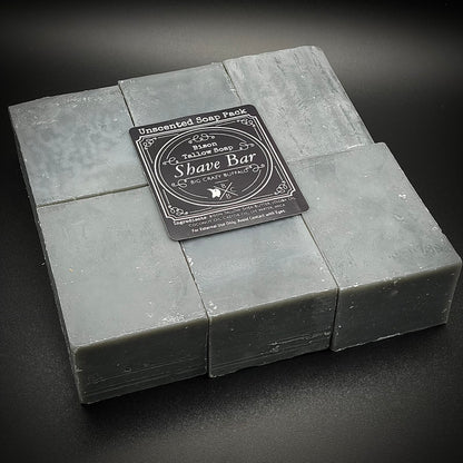 Unscented Bison Tallow Shave Soap Bar - 2 Pack, 6 Pack