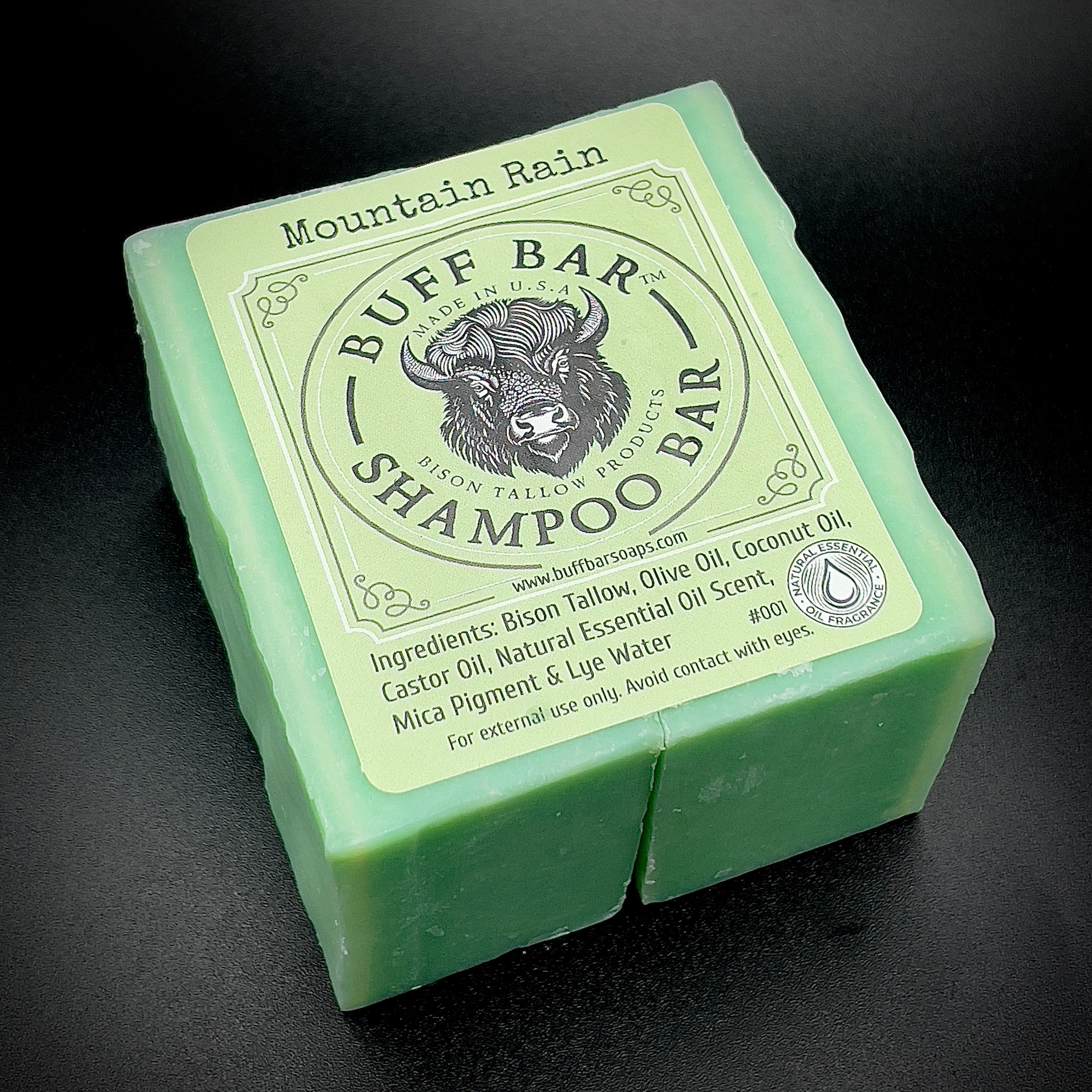Mountain Rain - Shampoo Bar Soap - 2 Packs