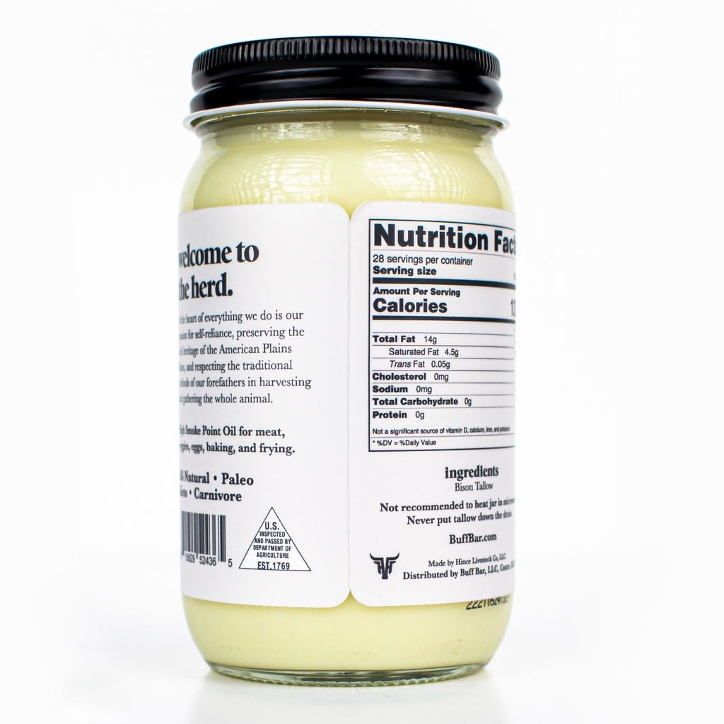 Edible Tallow, 14 oz Jar (food grade)