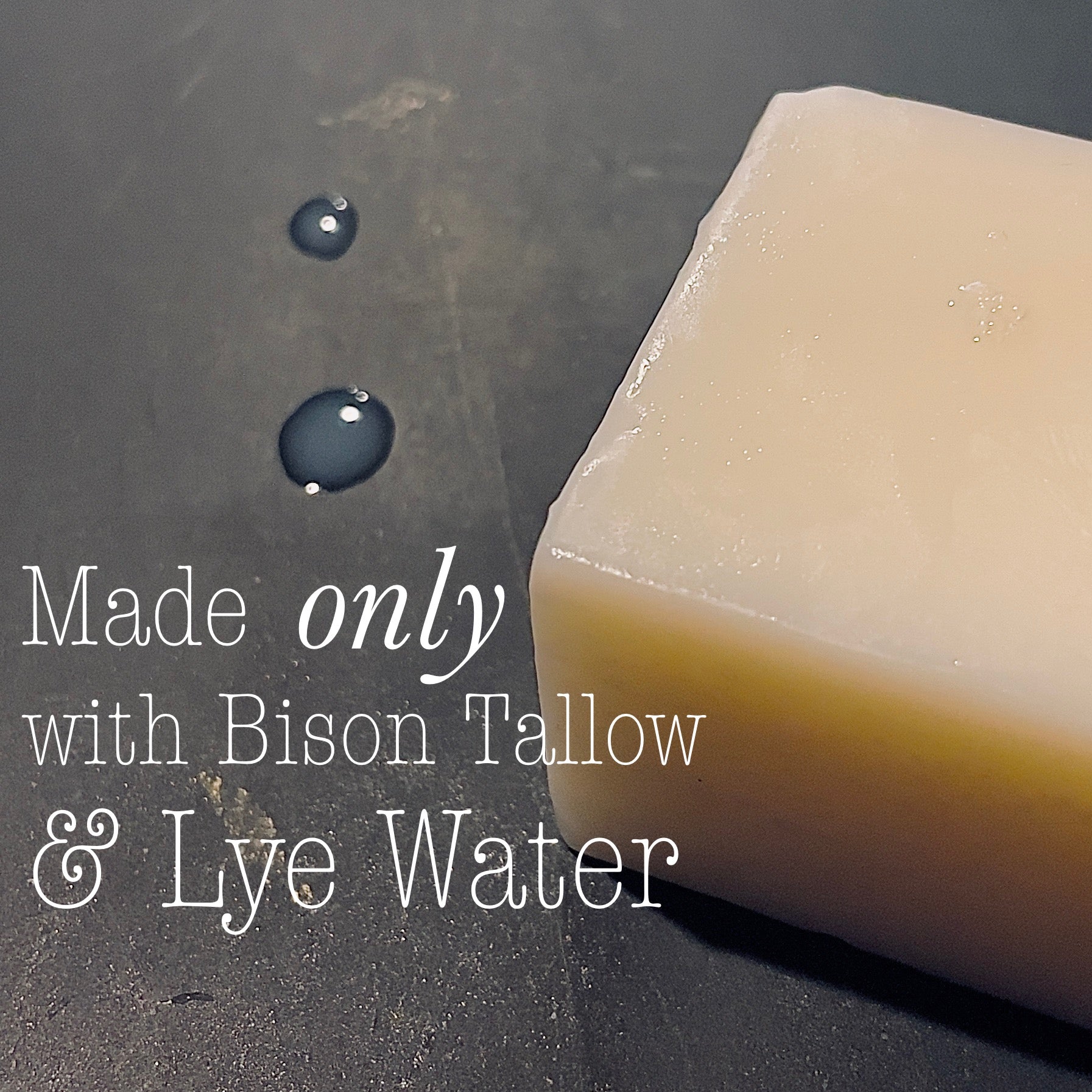 Unscented Bison Tallow Soap - Buff Bar ™