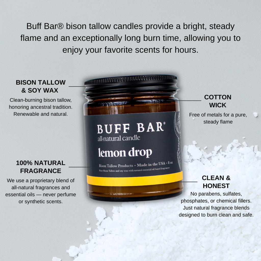 Lemon Drop Bison Tallow Candle