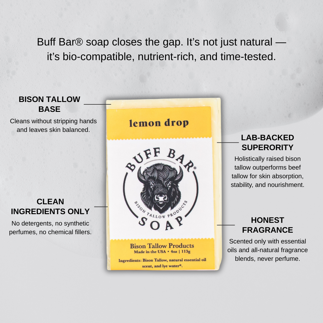 Lemon Drop Bison Tallow Soap