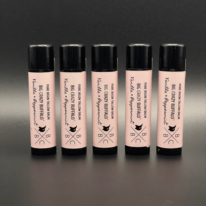 WEBSITE EXCLUSIVE! Vanilla Peppermint - Bison Tallow Lip Balm - 5 Pack