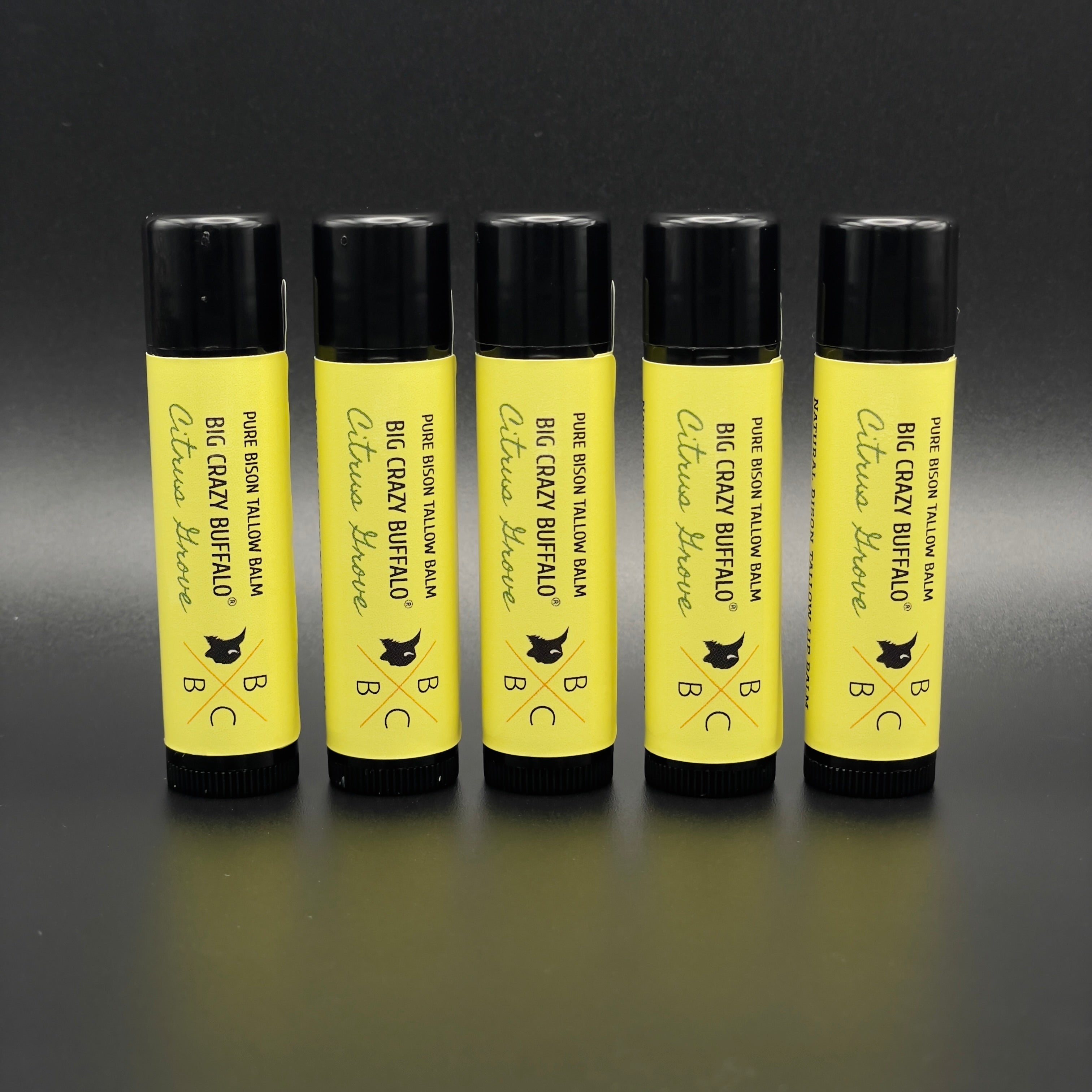 WEBSITE EXCLUSIVE! Citrus Grove - Bison Tallow Lip Balm - 5 Pack