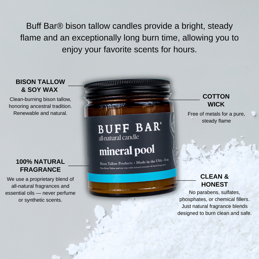 Mineral Pool Bison Tallow Candle