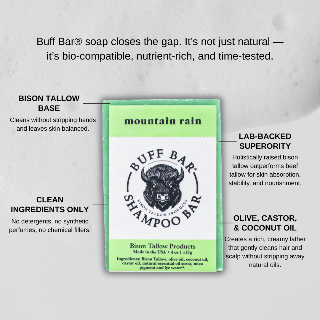 Mountain Rain Bison Tallow Shampoo