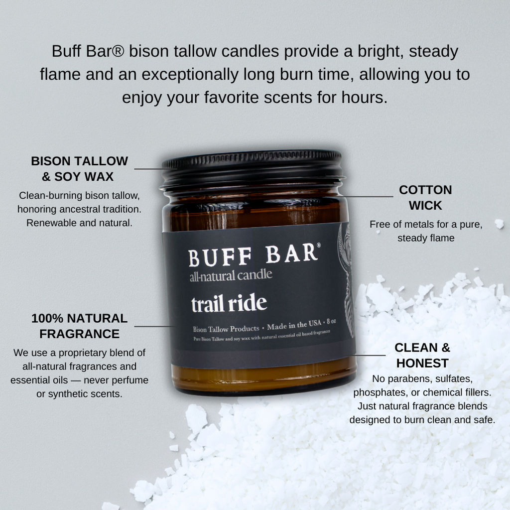 Trail Ride Bison Tallow Candle