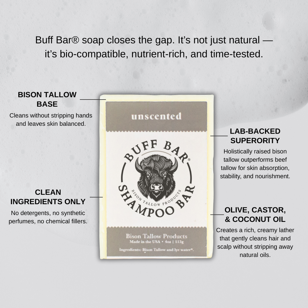 Unscented Bison Tallow Shampoo