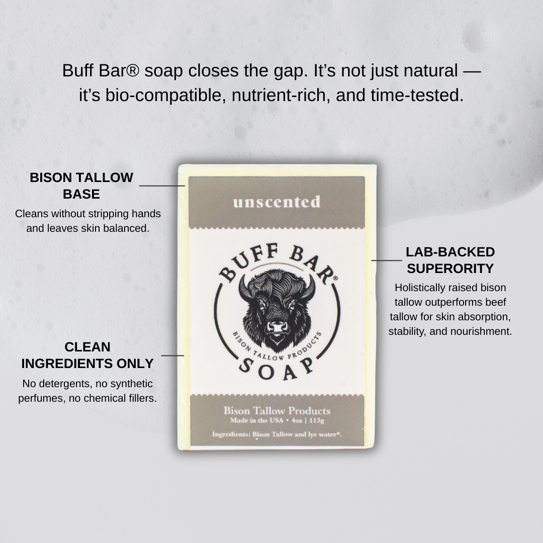Unscented Bison Tallow Soap
