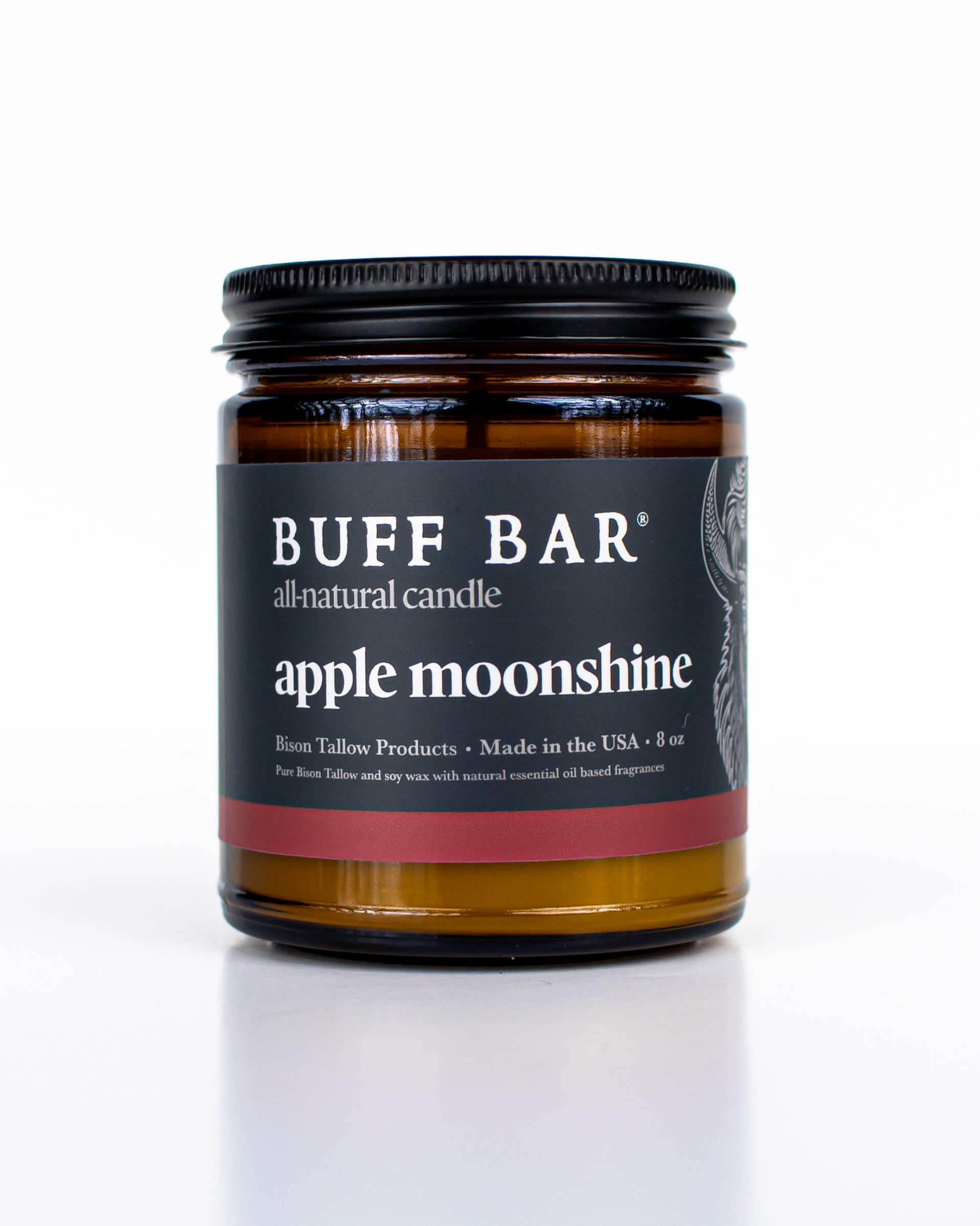 Bison Tallow Candle – Apple Moonshine