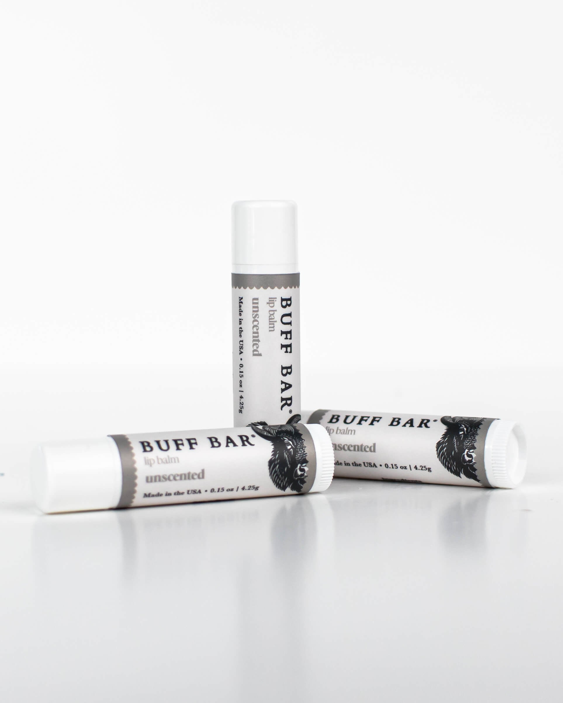 Unscented Bison Tallow Lip Balm 5 Pack