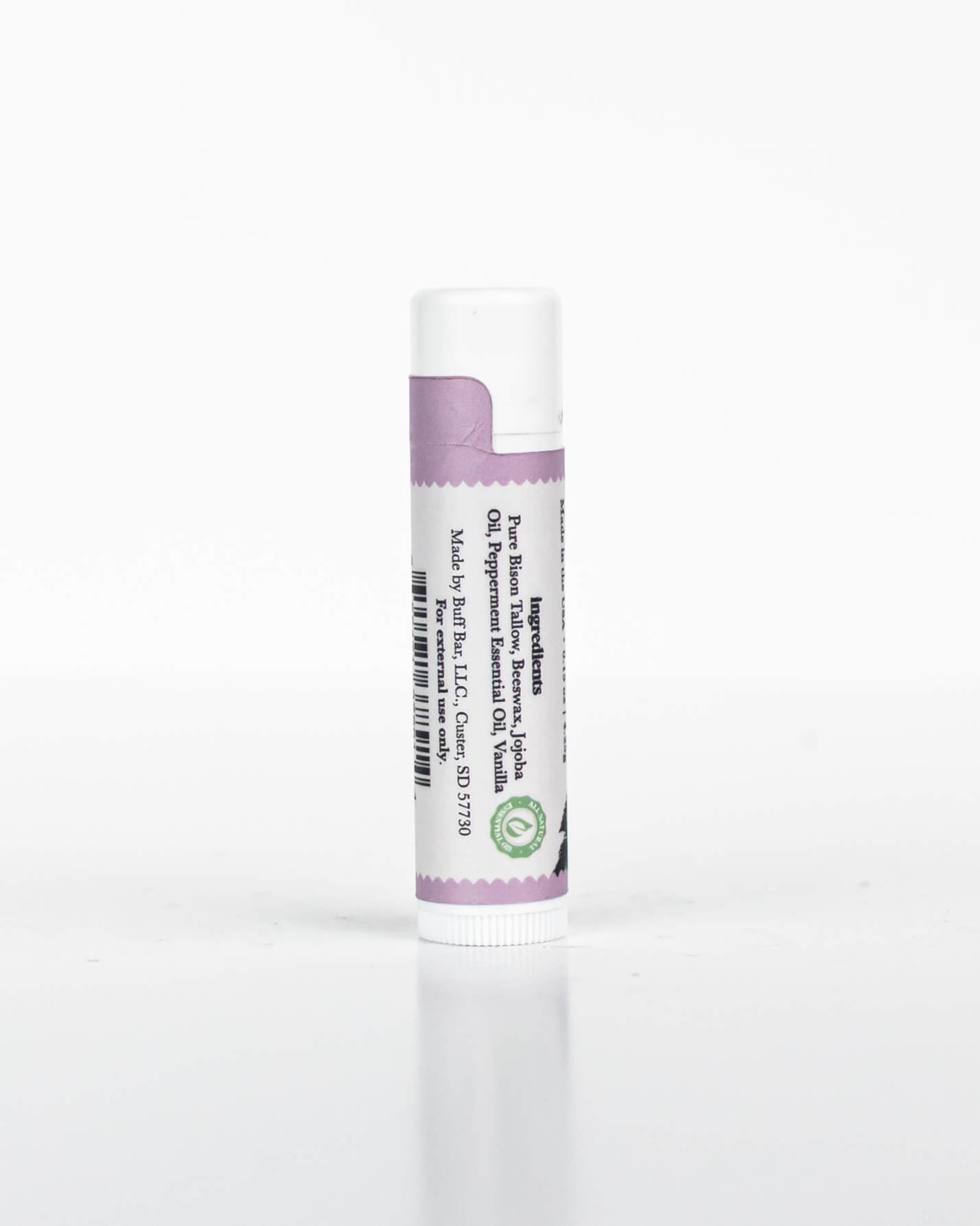 Vanilla Peppermint – Bison Tallow Lip Balm – 5 Pack