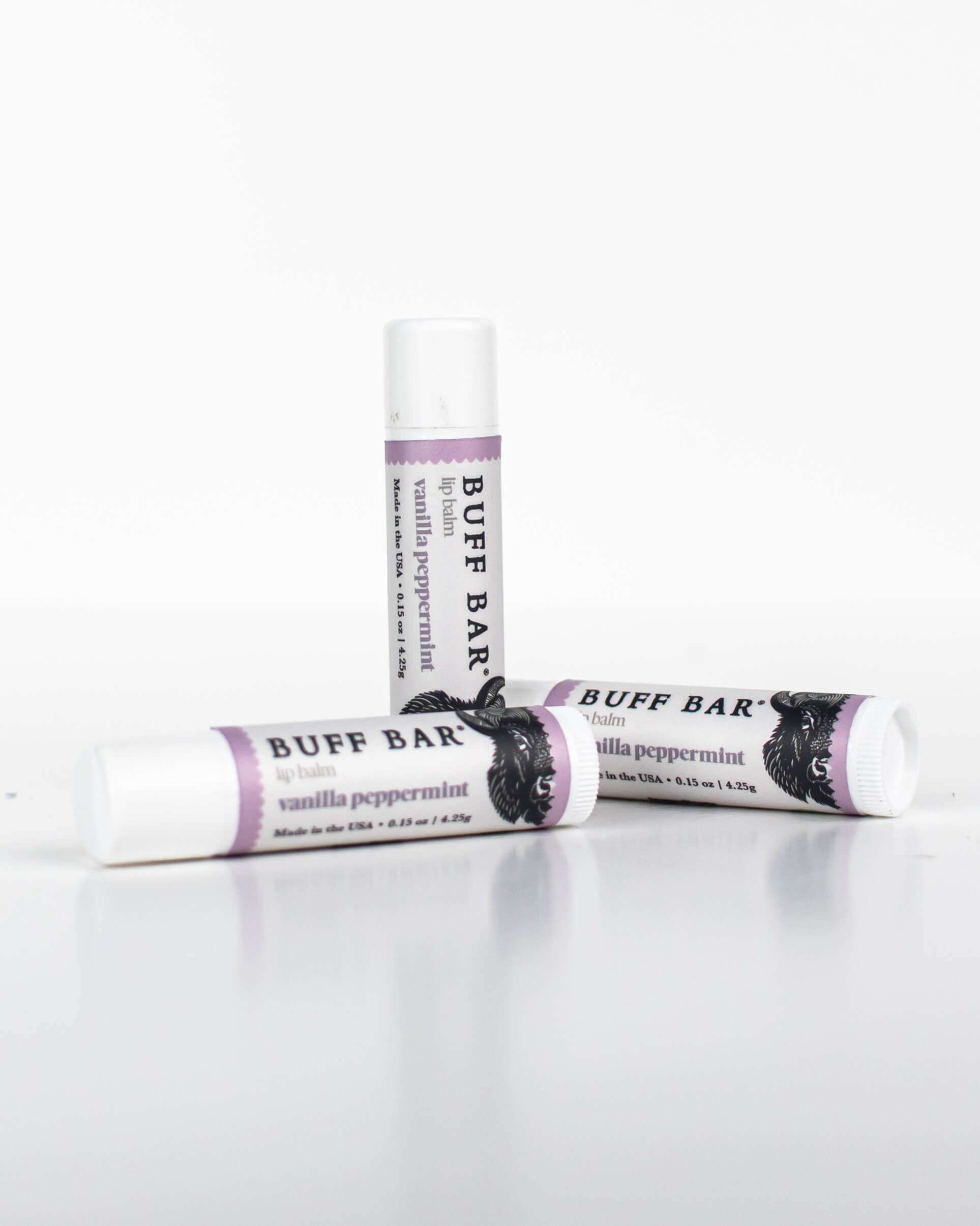 Vanilla Peppermint – Bison Tallow Lip Balm – 5 Pack