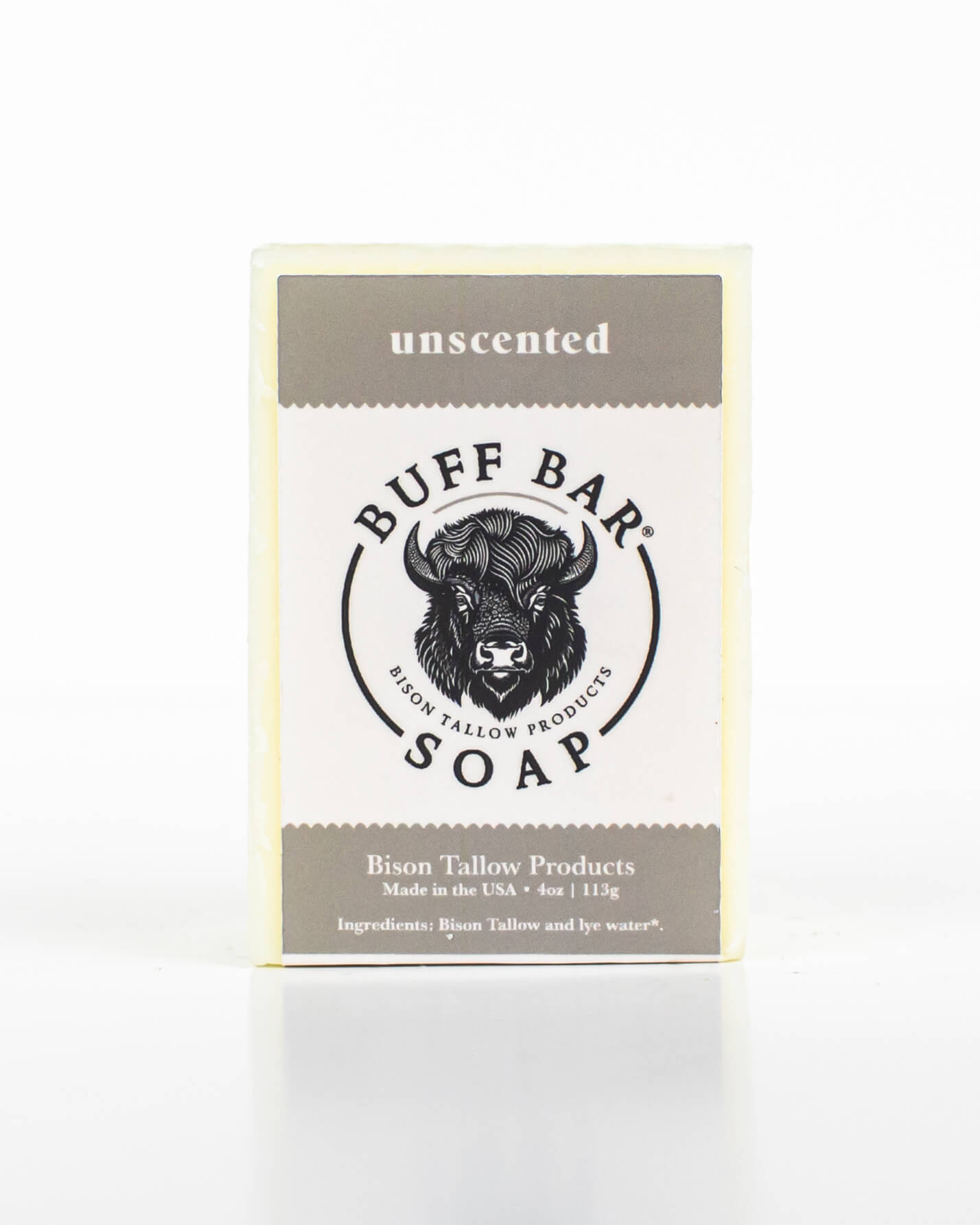 Bison Tallow Soap – Unscented